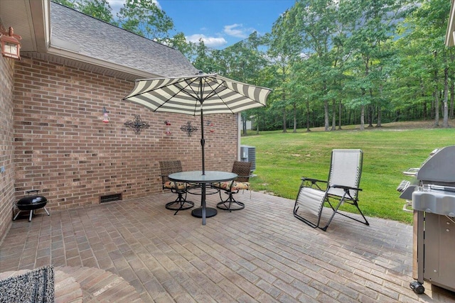 5335 Catawba Valley Dr, Catawba, VA 24070 - view of patio / terrace featuring a grill and outdoor dining space