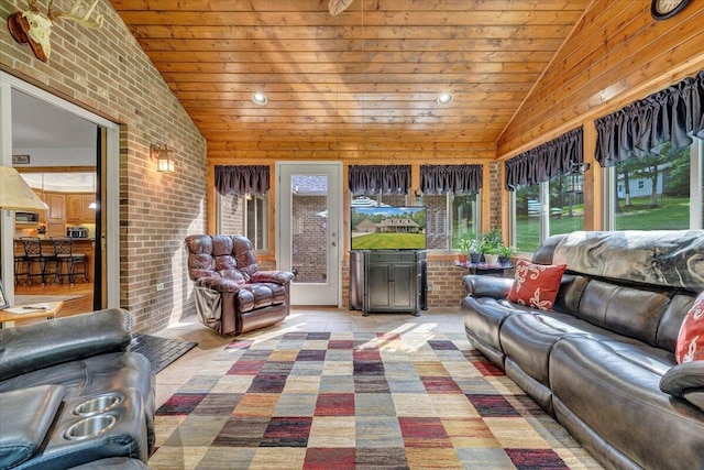 5335 Catawba Valley Dr, Catawba, VA 24070 - sunroom featuring lofted ceiling