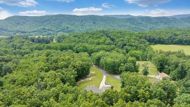5335 Catawba Valley Dr, Catawba, VA 24070 - bird's eye view of a heavily wooded area and mountains
