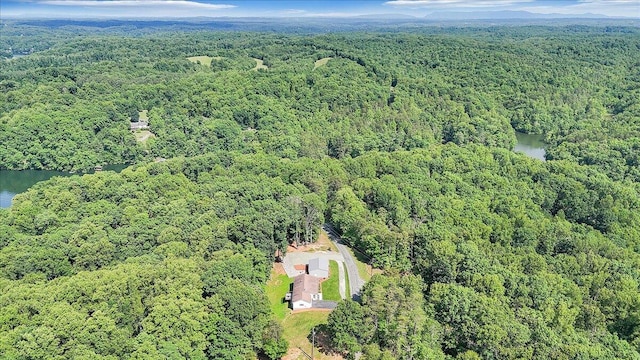 139 Lynville Dr, Hardy, VA 24101 - bird's eye view of a heavily wooded area and a large body of water