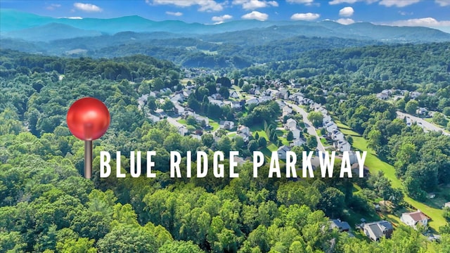 6061 Chagall Dr, Roanoke, VA 24018 - drone / aerial view of a mountain backdrop