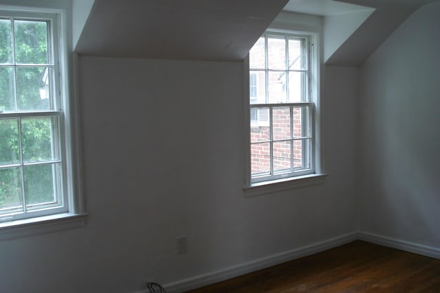 2419 Longview Ave SW Unit 15, Roanoke, VA 24014 - bonus room with healthy amount of natural light, dark wood-type flooring, lofted ceiling, and baseboards