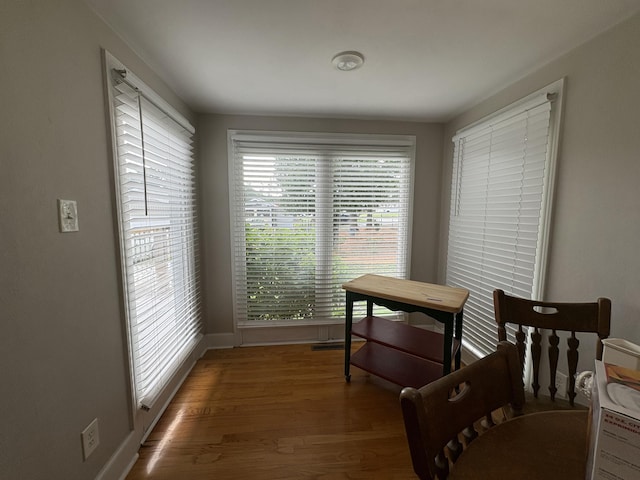 423 Turner Rd, Salem, VA 24153 - office area featuring wood finished floors and baseboards