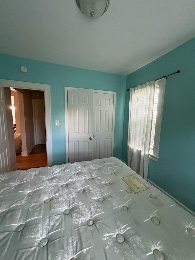 423 Turner Rd, Salem, VA 24153 - bedroom with a closet and wood finished floors