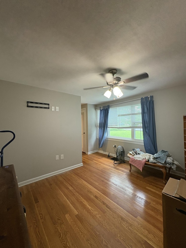 423 Turner Rd, Salem, VA 24153 - bedroom featuring wood finished floors and a ceiling fan