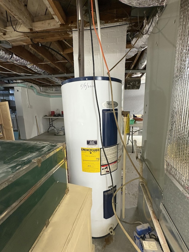 423 Turner Rd, Salem, VA 24153 - utility room with electric water heater