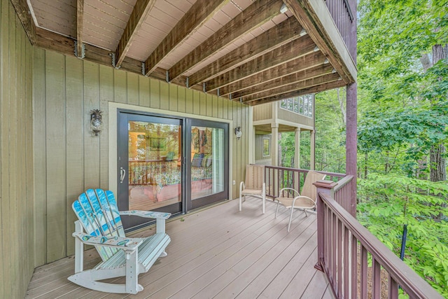 200 Fairway Dr, Penhook, VA 24137 - view of wooden terrace
