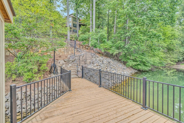 200 Fairway Dr, Penhook, VA 24137 - deck with a water view