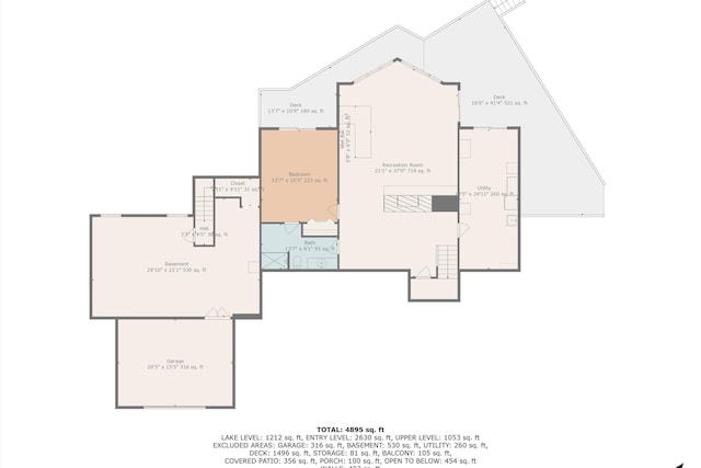 200 Fairway Dr, Penhook, VA 24137 - floor plan / room layout
