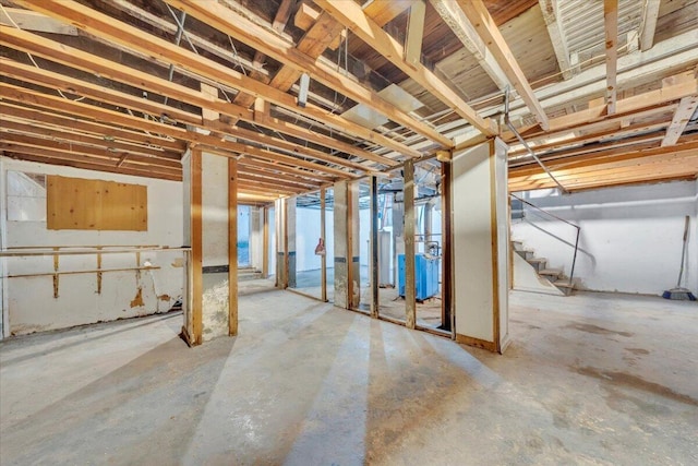 1523 Rorer Ave SW, Roanoke, VA 24016 - below grade area with stairs