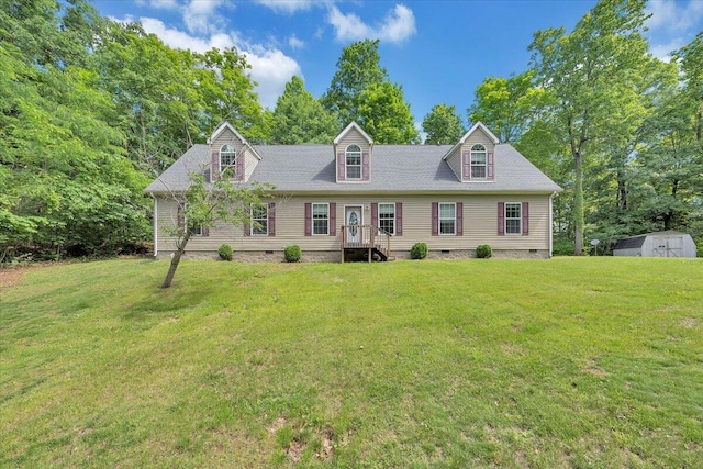 5995 Twine Hollow Rd, Salem, VA 24153 - new england style home with crawl space and a front lawn