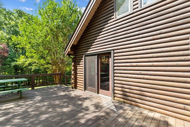612 Peters Creek Dr, Stuart, VA 24171 - view of wooden terrace