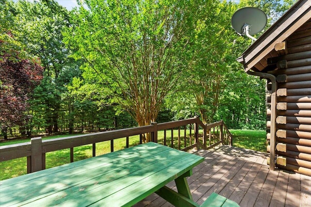 612 Peters Creek Dr, Stuart, VA 24171 - view of wooden terrace