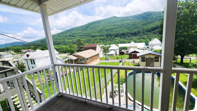611 Alleghany St, Clifton Forge, VA 24422 - view of mountain background with nearby suburban area and a forest