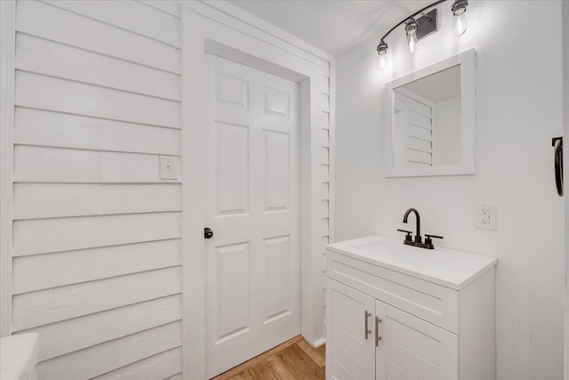 496 Boyd St, Buchanan, VA 24066 - bathroom featuring vanity and wood finished floors
