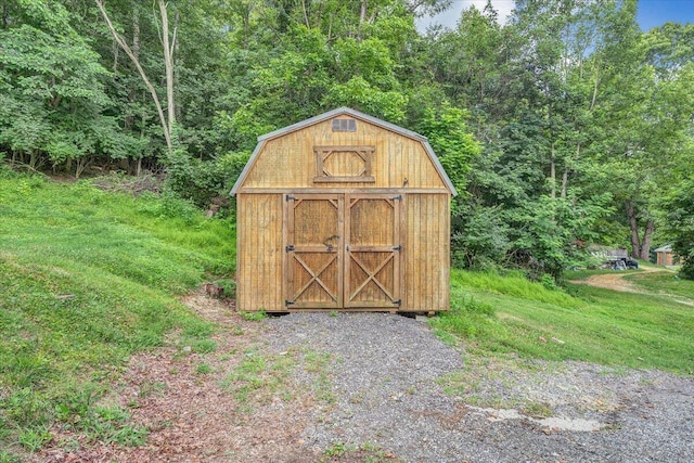 496 Boyd St, Buchanan, VA 24066 - view of shed with a wooded view