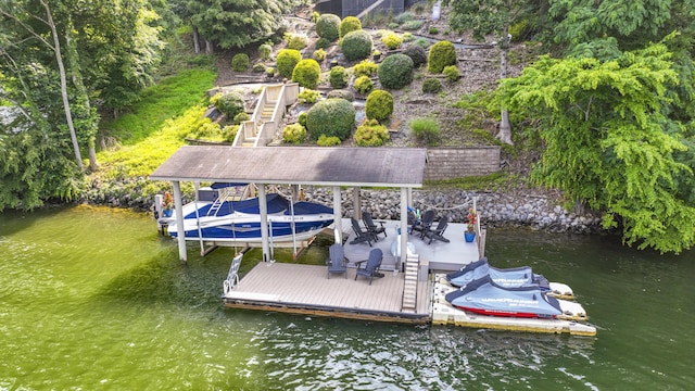 800 Long Island Dr, Moneta, VA 24121 - dock with boat lift and a water view