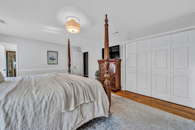 134 Sawyer Dr, Salem, VA 24153 - bedroom with wood finished floors and a closet