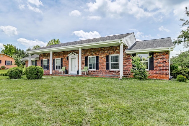 2231 Hardy Rd, Vinton, VA 24179 - view of front of property with a front yard and brick siding