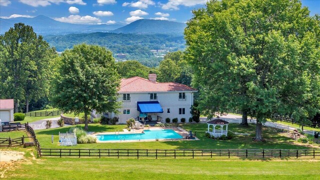 5880 Sugar Loaf Mountain Rd, Roanoke, VA 24018 - view of pool featuring a mountain view