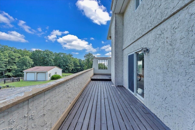 5880 Sugar Loaf Mountain Rd, Roanoke, VA 24018 - wooden deck with a garage