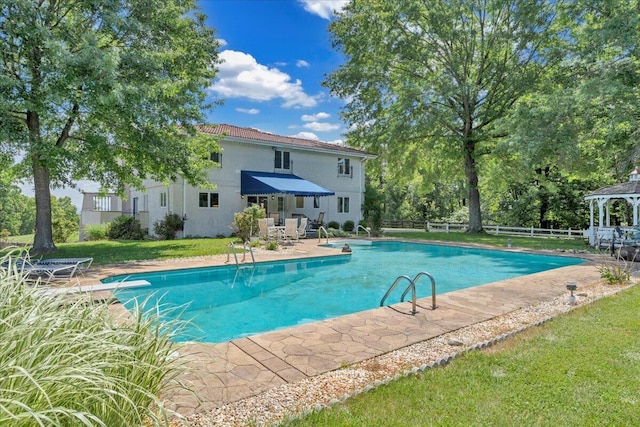 5880 Sugar Loaf Mountain Rd, Roanoke, VA 24018 - swimming pool featuring a gazebo and a patio