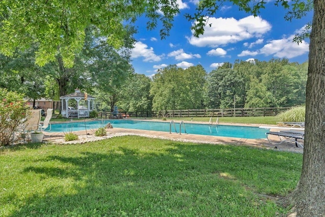 5880 Sugar Loaf Mountain Rd, Roanoke, VA 24018 - view of pool featuring a gazebo and a fenced backyard