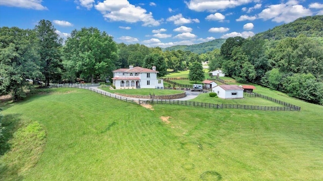 5880 Sugar Loaf Mountain Rd, Roanoke, VA 24018 - overview of rural landscape with a forest and a pastoral area