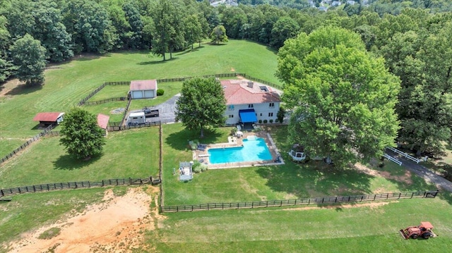 5880 Sugar Loaf Mountain Rd, Roanoke, VA 24018 - overview of rural landscape featuring a pool