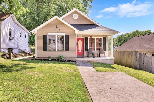 1524 19th St NE, Roanoke, VA 24012 - view of front of home with covered porch, cooling unit, and roof with shingles