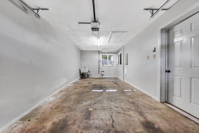 8757 Bent Mountain Rd, Roanoke, VA 24018 - garage featuring a garage door opener and baseboards