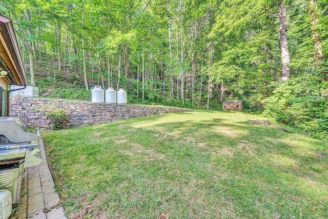 8757 Bent Mountain Rd, Roanoke, VA 24018 - view of green lawn featuring a forest view
