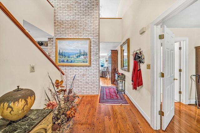 30 Island Green Cir Unit 22, Penhook, VA 24137 - corridor with wood finished floors and a high ceiling