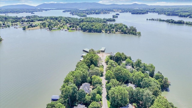 723 Fox Chase Rd, Wirtz, VA 24184 - aerial view of a water and mountain view