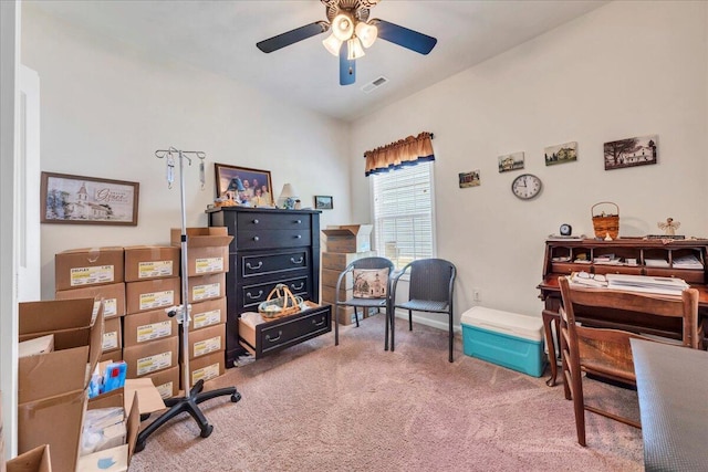 8355 Leighburn Dr, Roanoke, VA 24019 - office space featuring carpet floors and ceiling fan