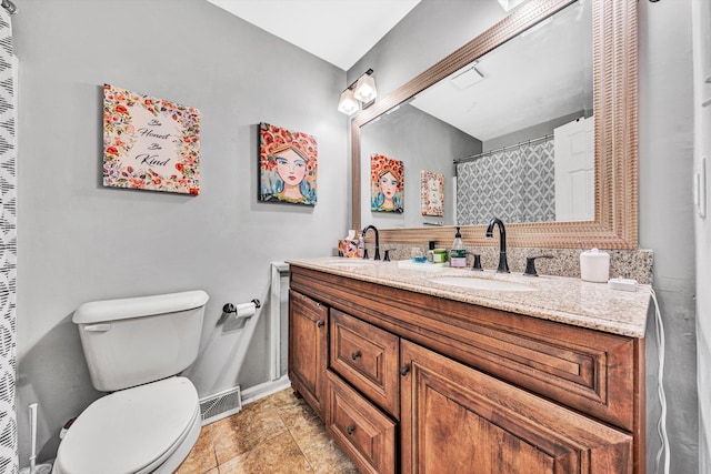 2343 Circle Dr SW, Roanoke, VA 24018 - full bath with double vanity and toilet