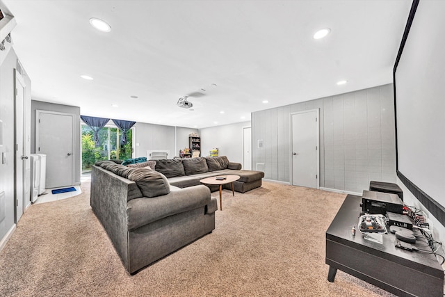 2343 Circle Dr SW, Roanoke, VA 24018 - living area featuring carpet floors and recessed lighting