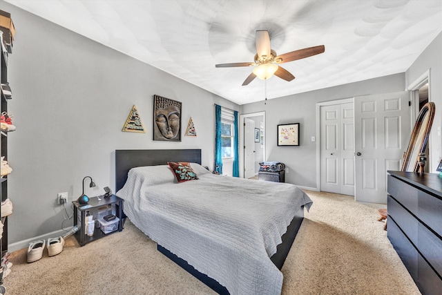 2343 Circle Dr SW, Roanoke, VA 24018 - carpeted bedroom featuring ceiling fan and a closet