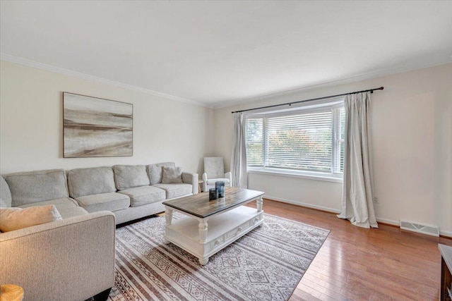 245 Queen Regent Ct, Blue Ridge, VA 24064 - living area with wood finished floors and crown molding