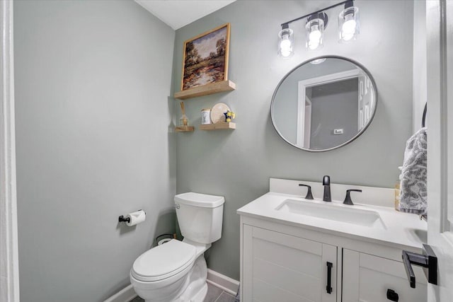 245 Queen Regent Ct, Blue Ridge, VA 24064 - half bathroom with vanity and toilet
