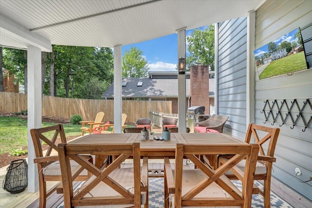 245 Queen Regent Ct, Blue Ridge, VA 24064 - view of patio / terrace with outdoor dining area