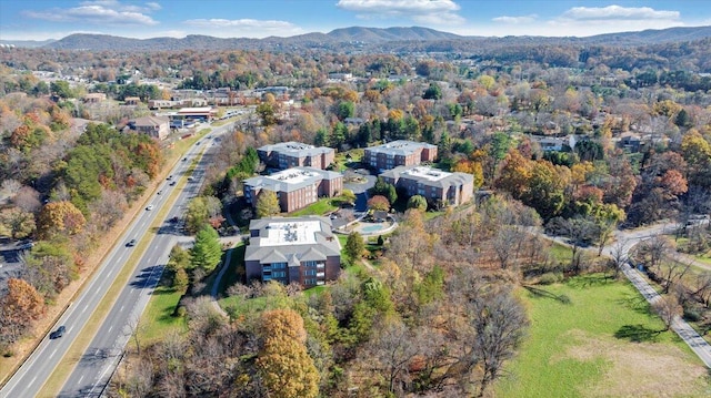 3040 Mcvitty Forest Dr Unit 211, Roanoke, VA 24018 - aerial overview of property's location with a mountainous background