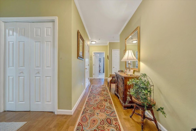 3040 Mcvitty Forest Dr Unit 211, Roanoke, VA 24018 - hallway with ornamental molding and wood finished floors
