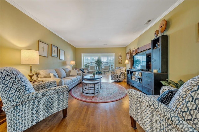 3040 Mcvitty Forest Dr Unit 211, Roanoke, VA 24018 - living area with wood finished floors and ornamental molding