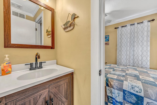 1085 Bluewater Dr Unit 220, Moneta, VA 24121 - bathroom with crown molding and vanity