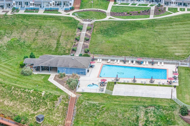 1085 Bluewater Dr Unit 220, Moneta, VA 24121 - bird's eye view of a pool area
