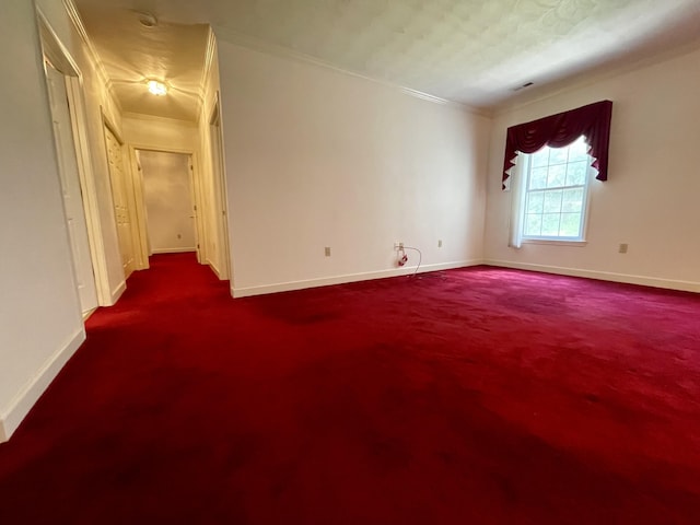 4845 Glen Ivy Ln SW Unit 209, Roanoke, VA 24018 - spare room with dark carpet and ornamental molding