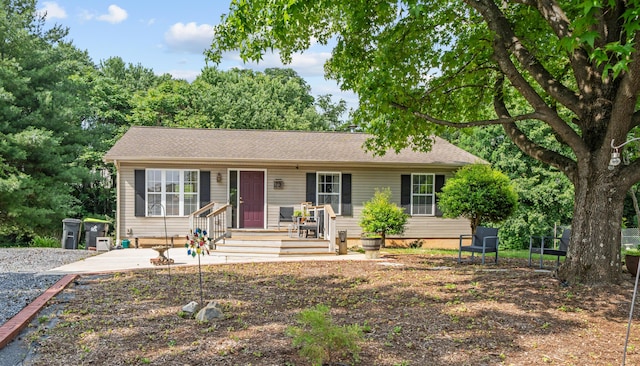 73 Bounty Ct, Roanoke, VA 24019 - ranch-style house with a patio area