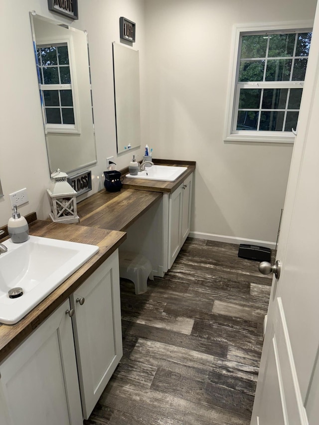 1148 Chapel View Ln, Goodview, VA 24095 - bathroom with vanity and wood finished floors