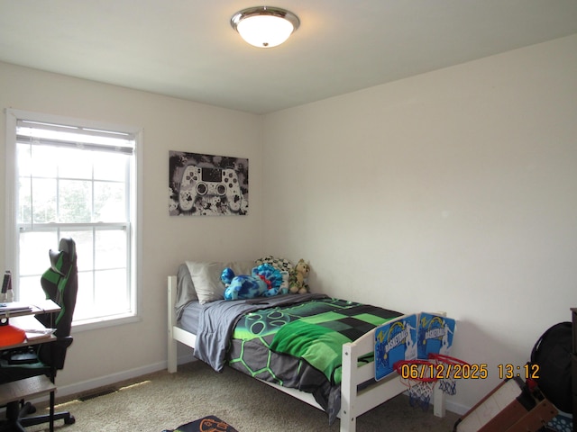 5605 Prunty Dr, Salem, VA 24153 - carpeted bedroom featuring baseboards and a desk